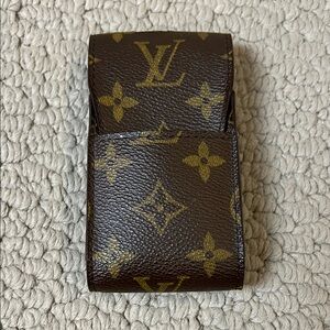 Louis Vuitton Brown Monogram Pouch (Good for Cigarette case)